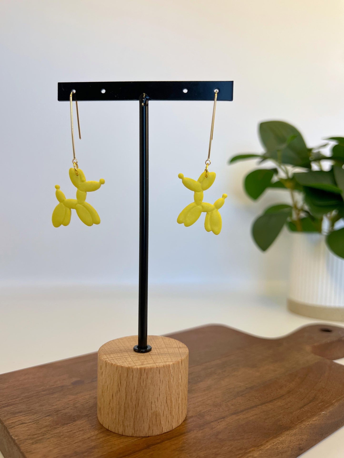 Balloon Dog Dangle Earrings