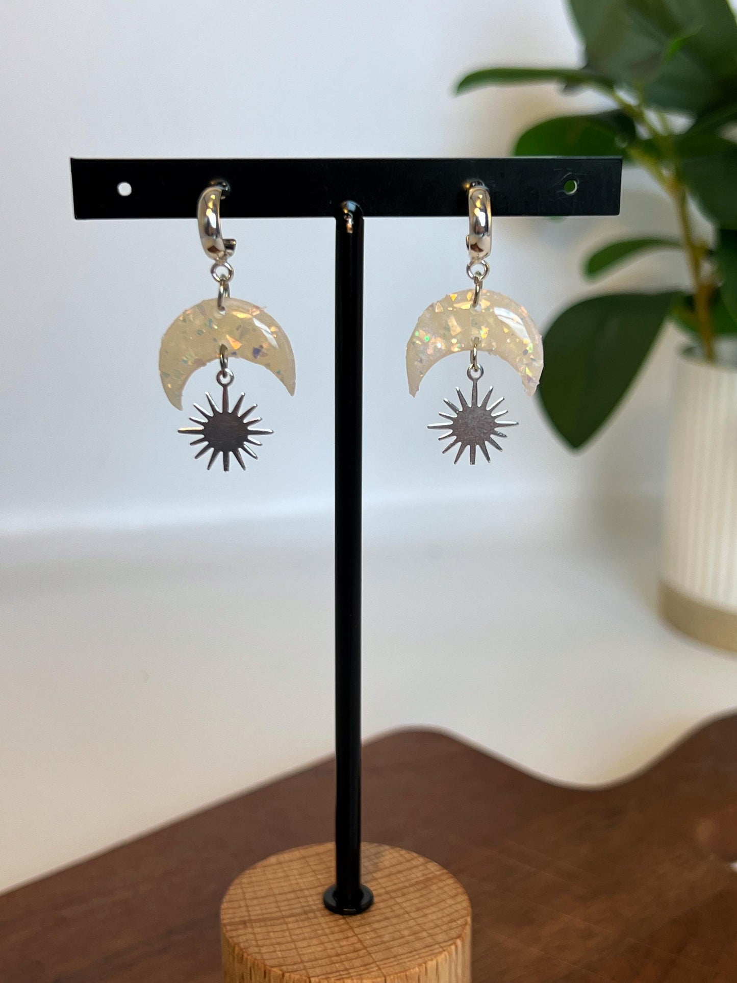 Celestial Moon & Sun Dangles