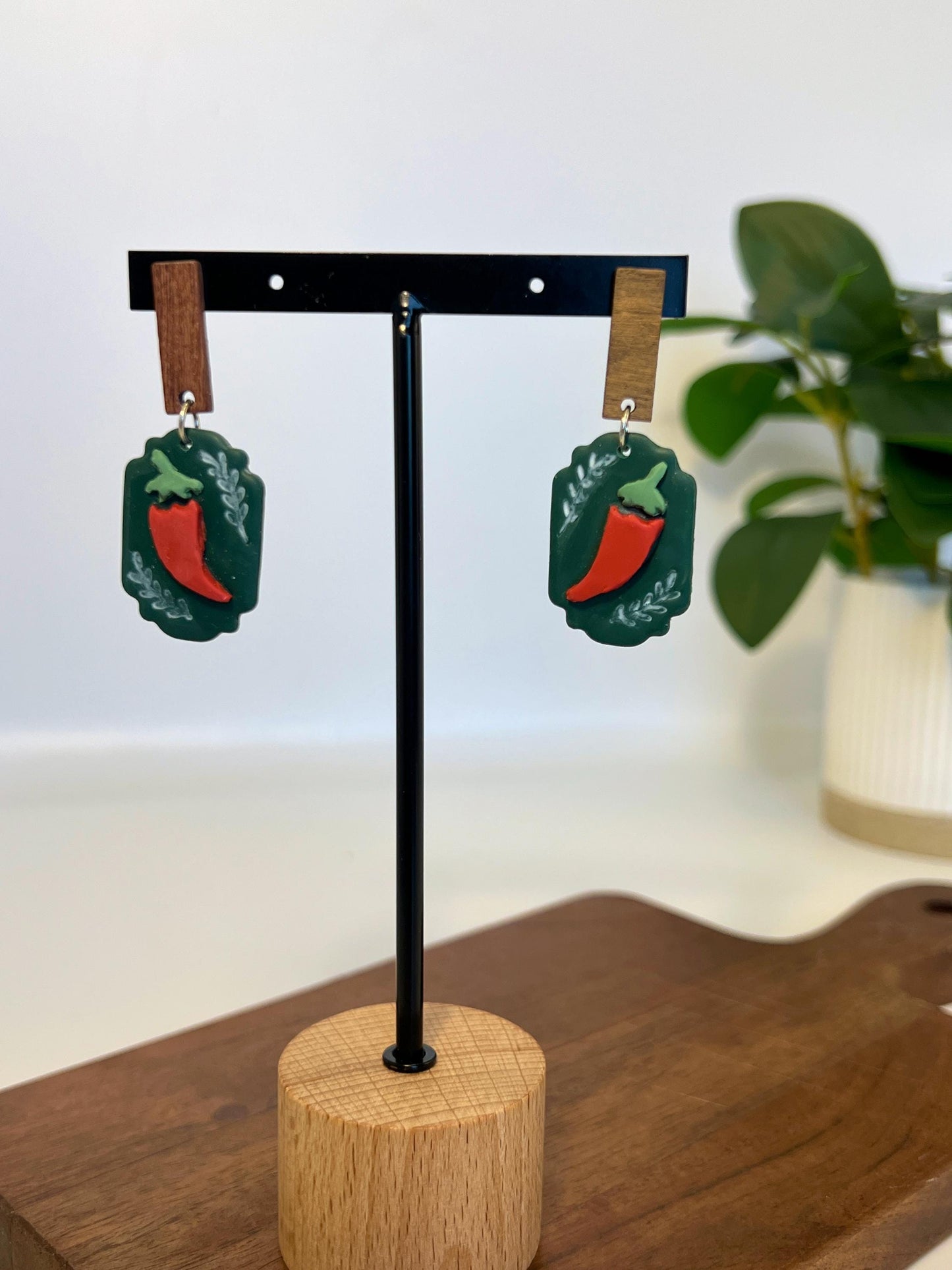 Chile Pepper Plaque Dangles