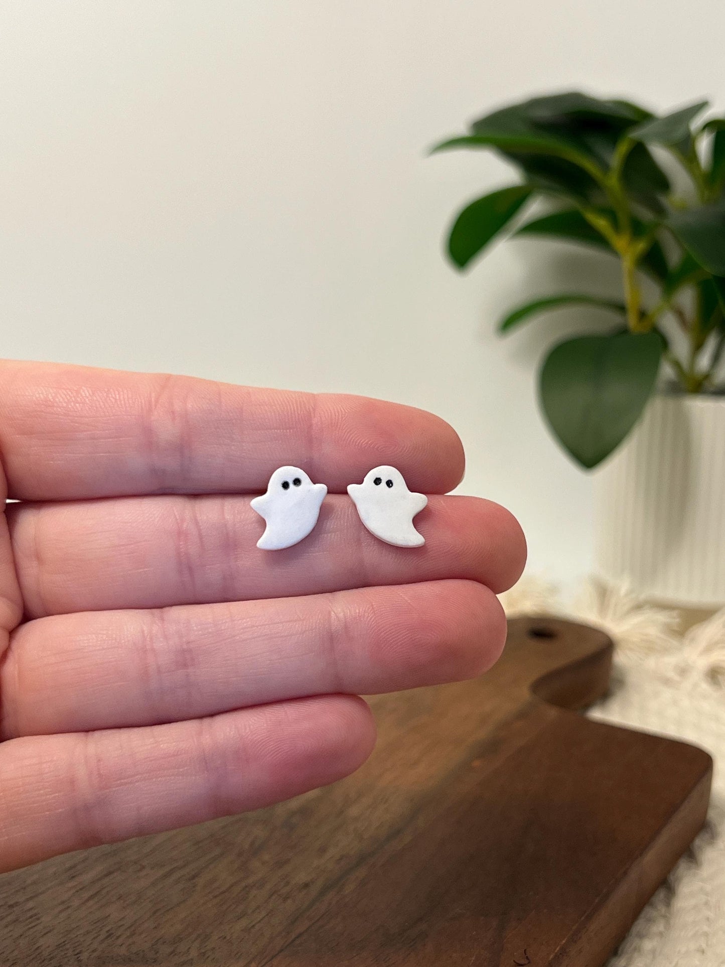 Glow in the Dark Ghost Mini Studs