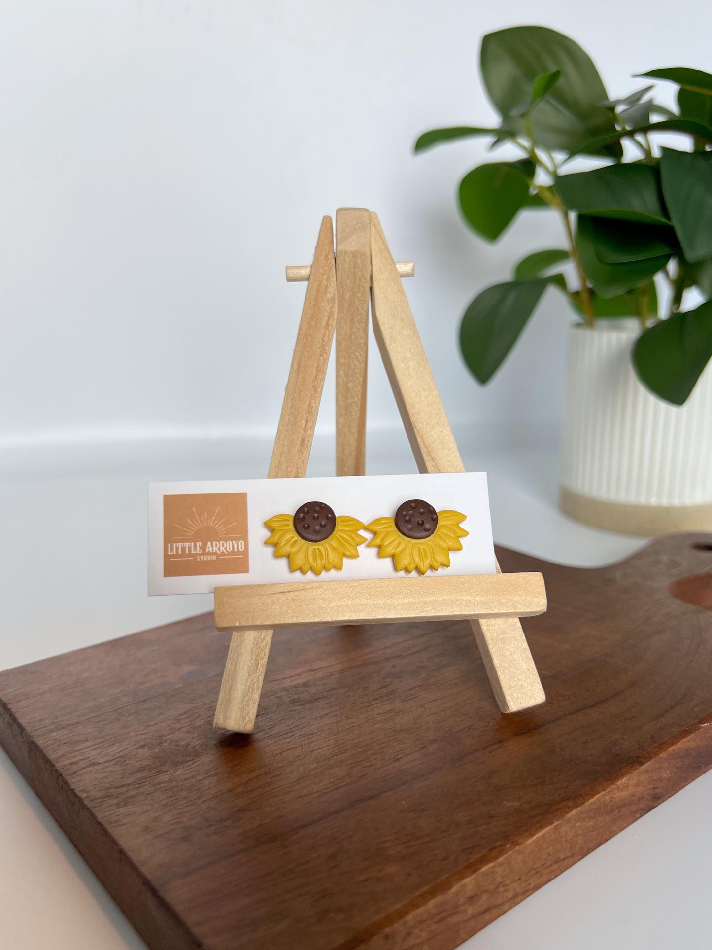 Half Sunflower Studs