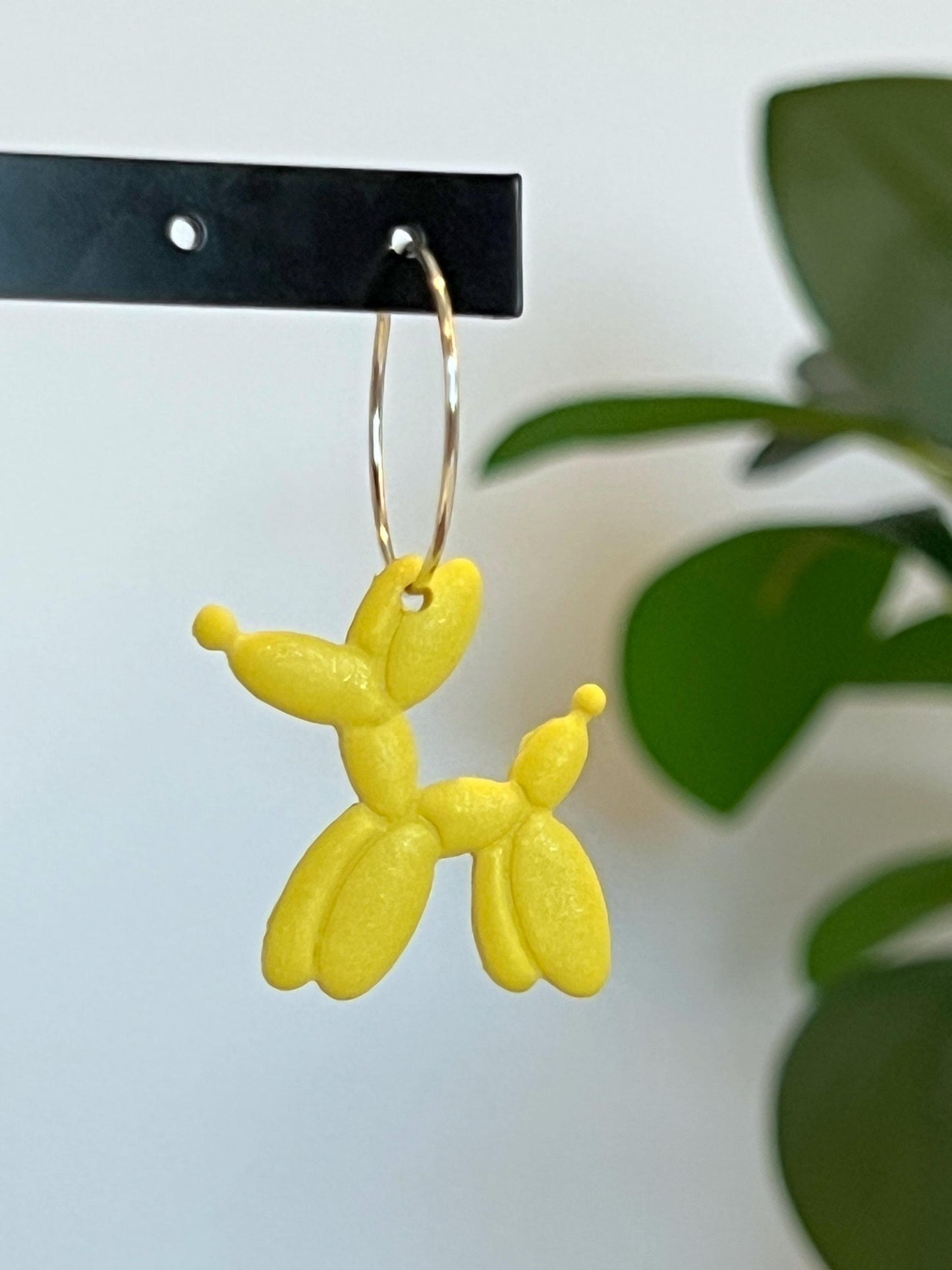 Balloon Dog Dangle Earrings