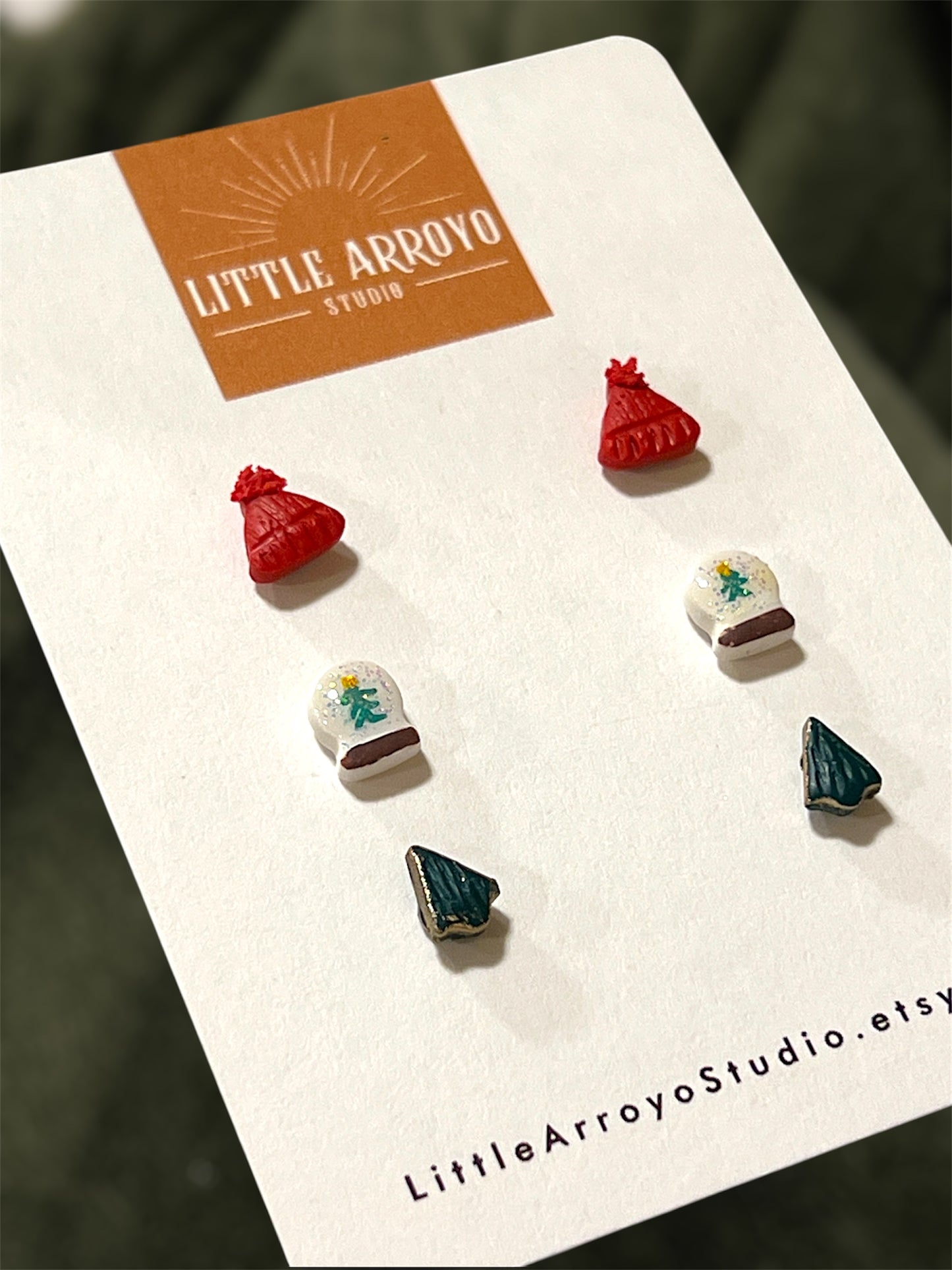 Winter Holiday Mini Stud Pack