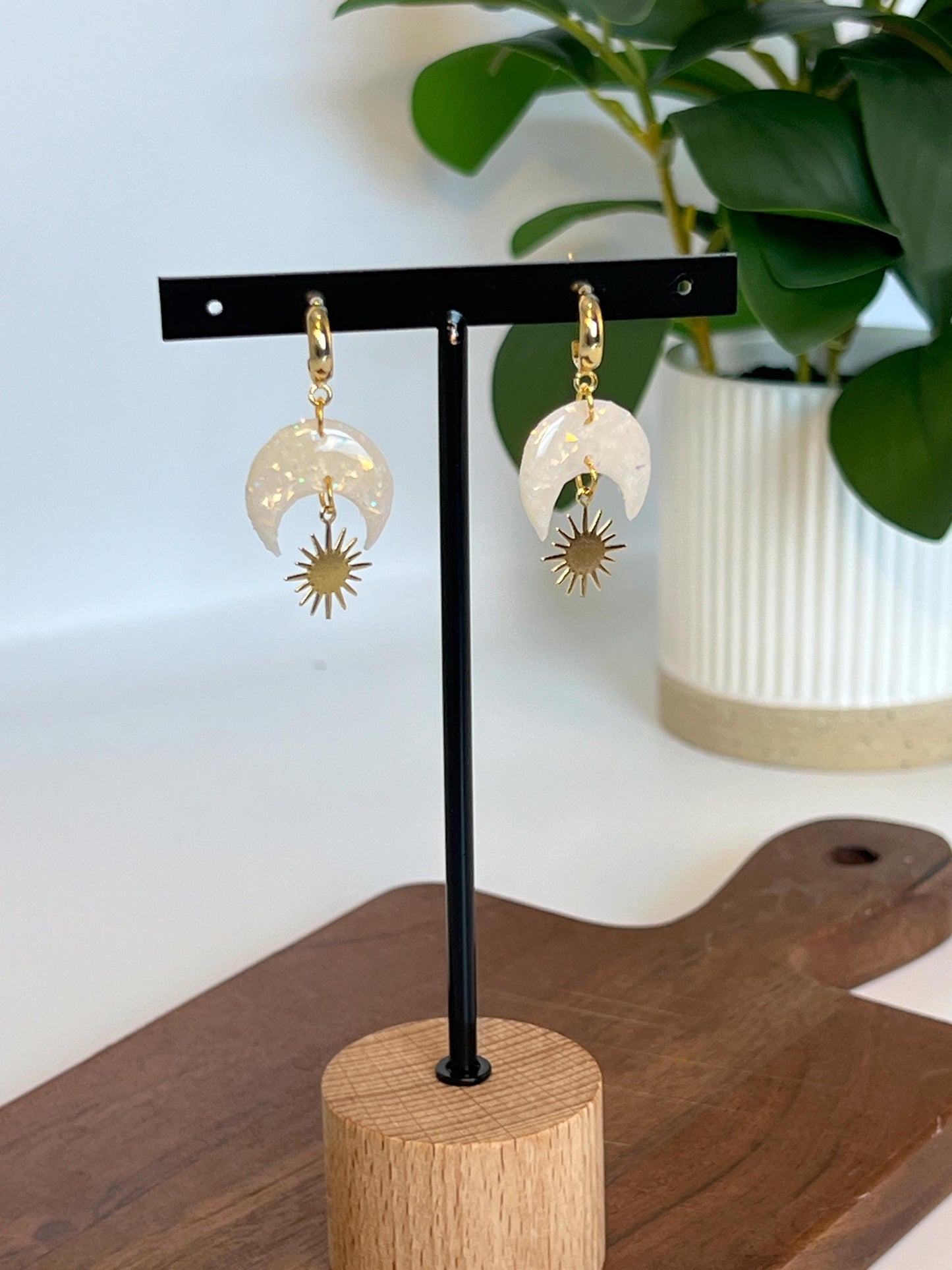 Celestial Moon & Sun Dangles