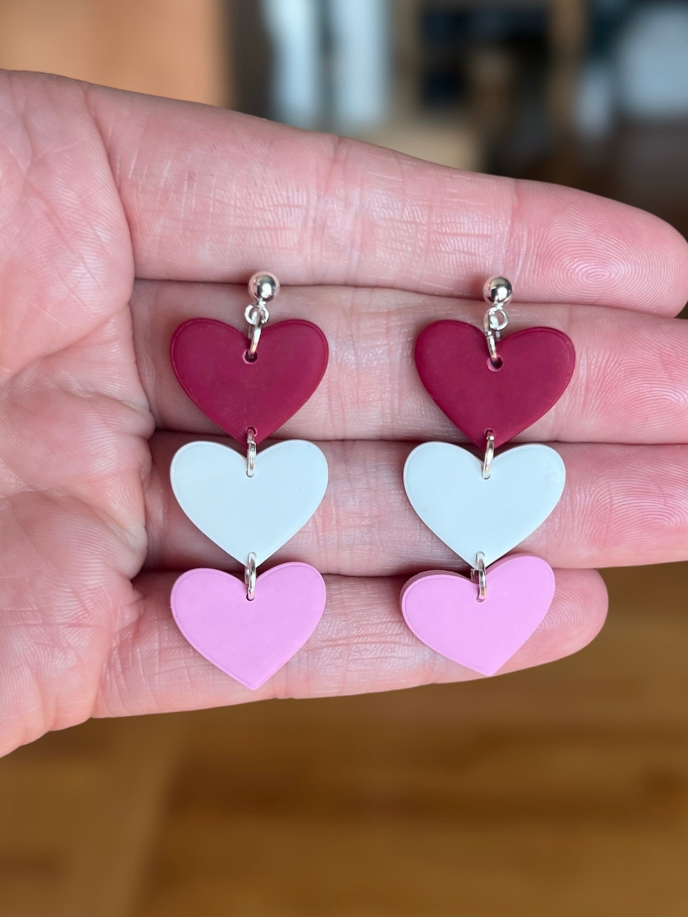 Heart Trio Dangles