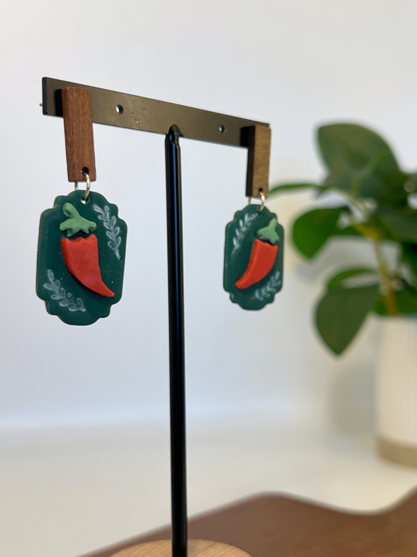 Chile Pepper Plaque Dangles