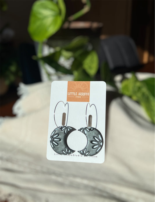 Shimmery Floral Moons