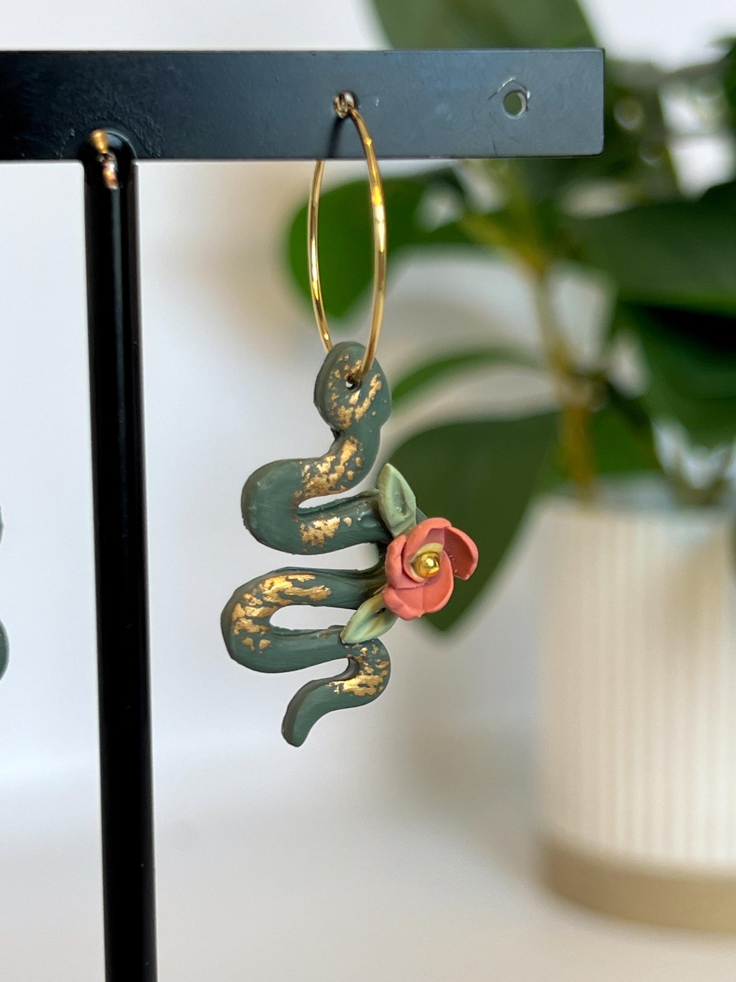 Floral Snake Dangles