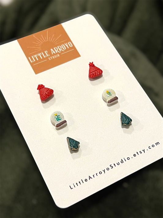 Winter Holiday Mini Stud Pack