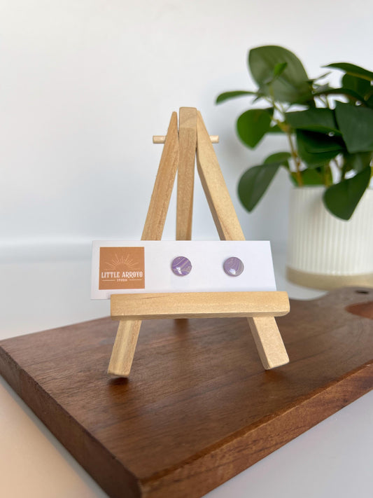 Amethyst Swirl Studs