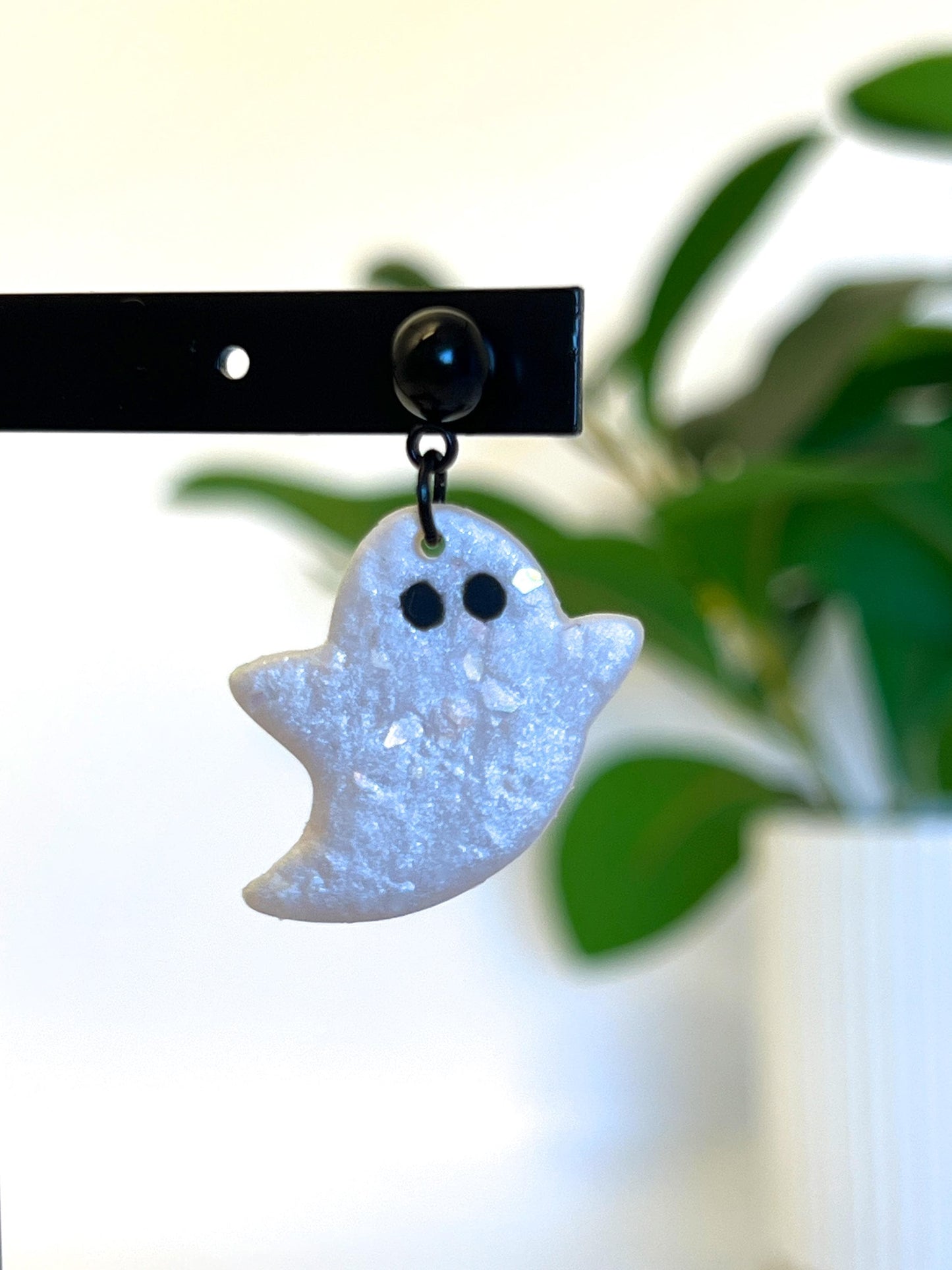 Shimmery Pearl Ghost Dangles