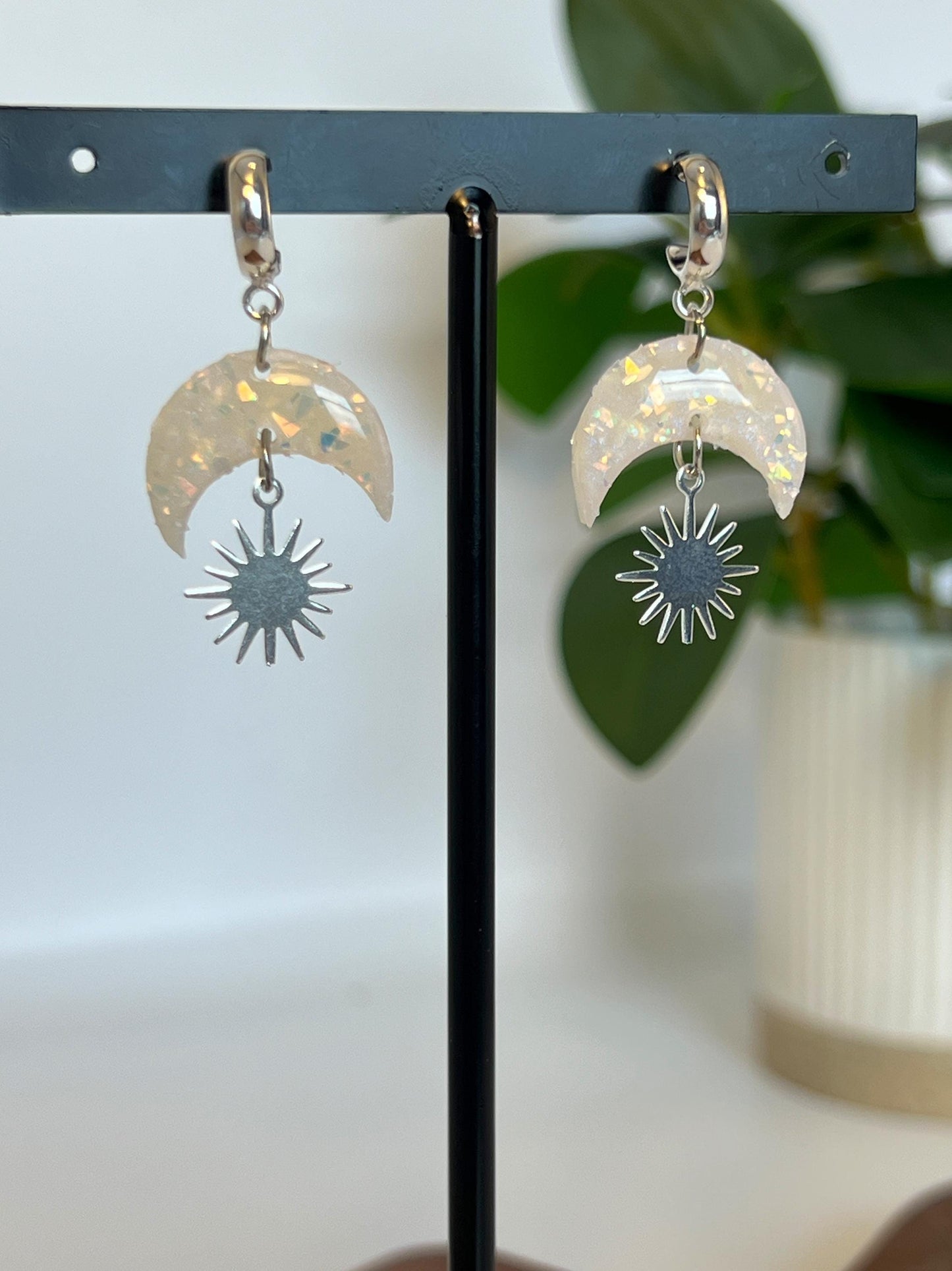 Celestial Moon & Sun Dangles