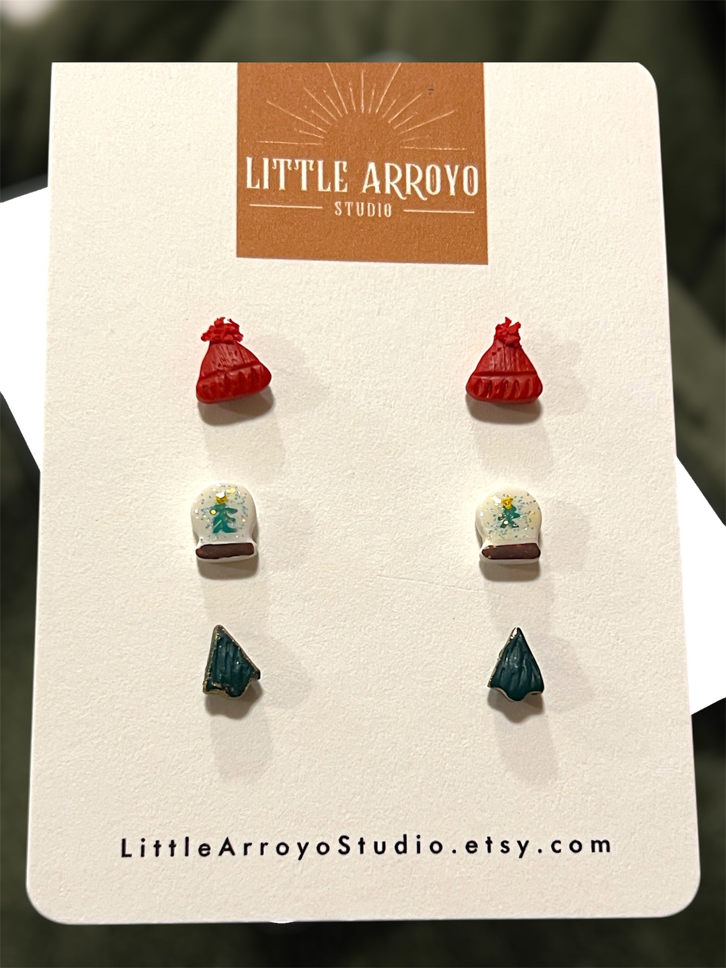 Winter Holiday Mini Stud Pack
