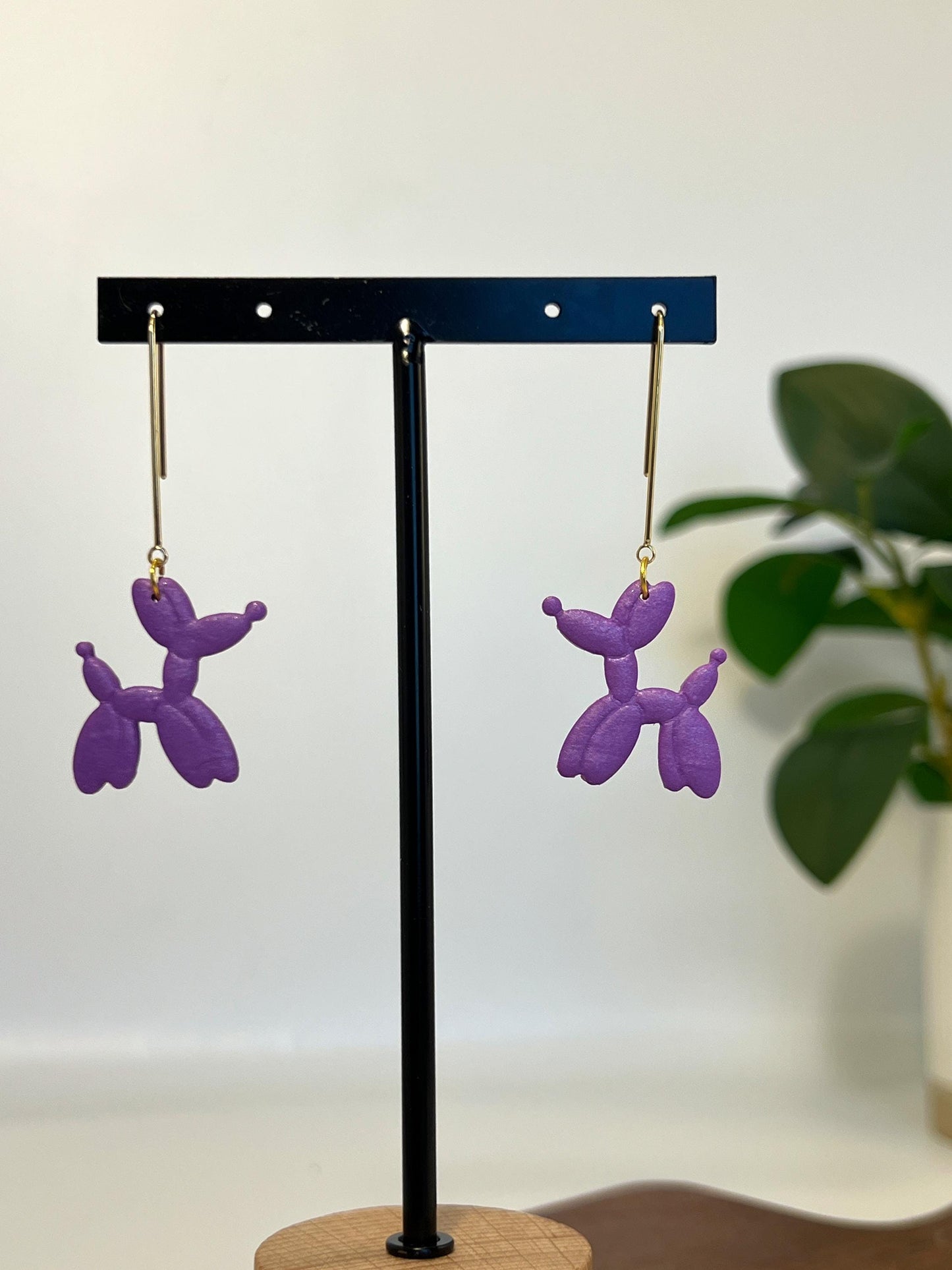 Balloon Dog Dangle Earrings