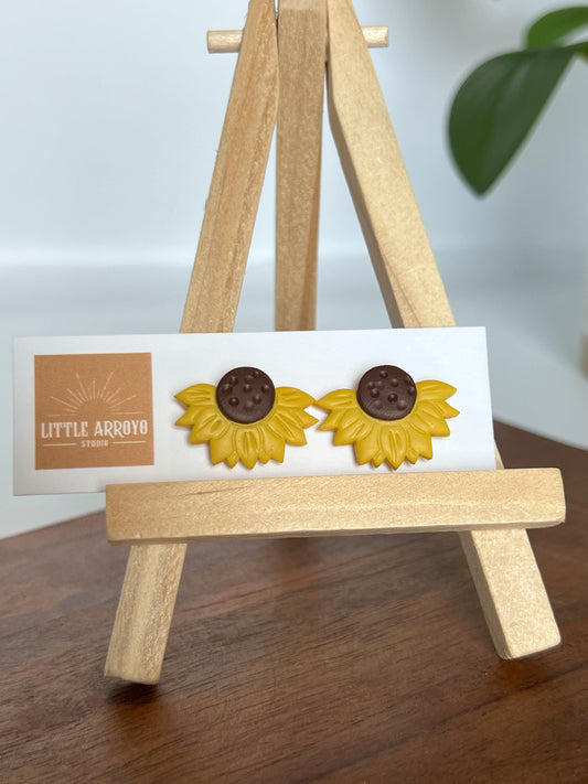 Half Sunflower Studs
