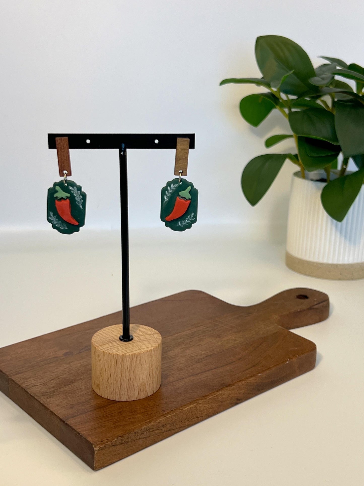 Chile Pepper Plaque Dangles
