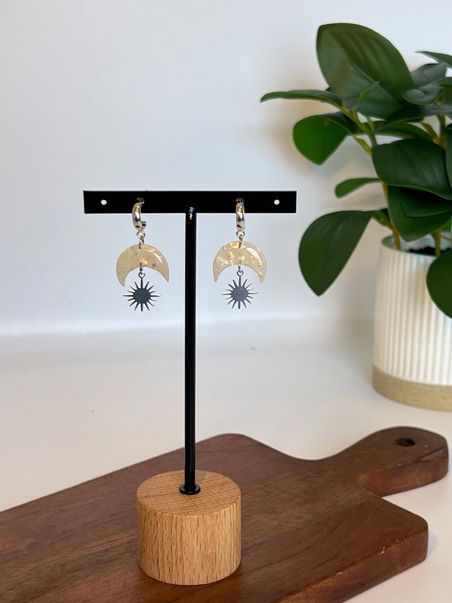 Celestial Moon & Sun Dangles