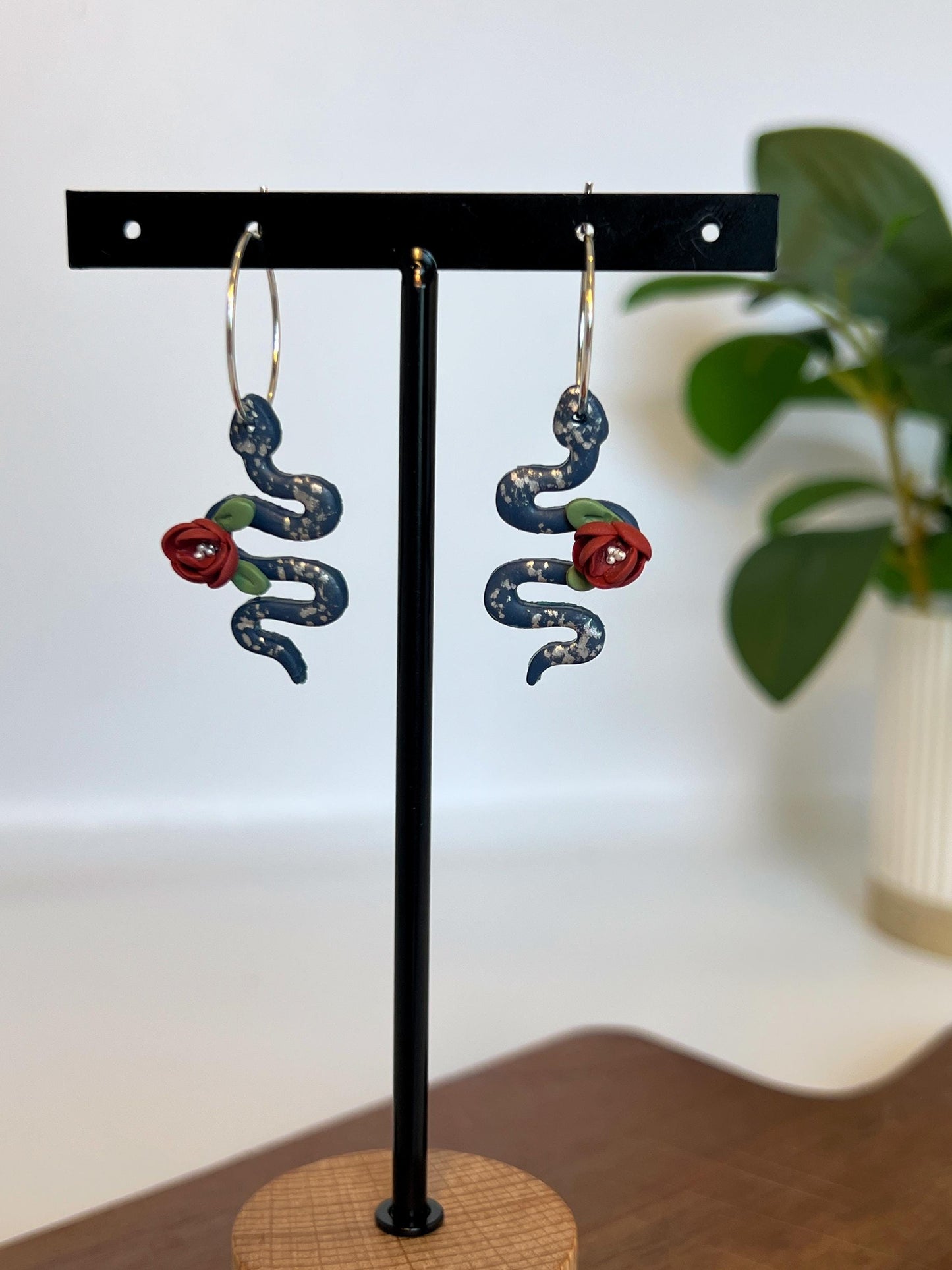 Floral Snake Dangles