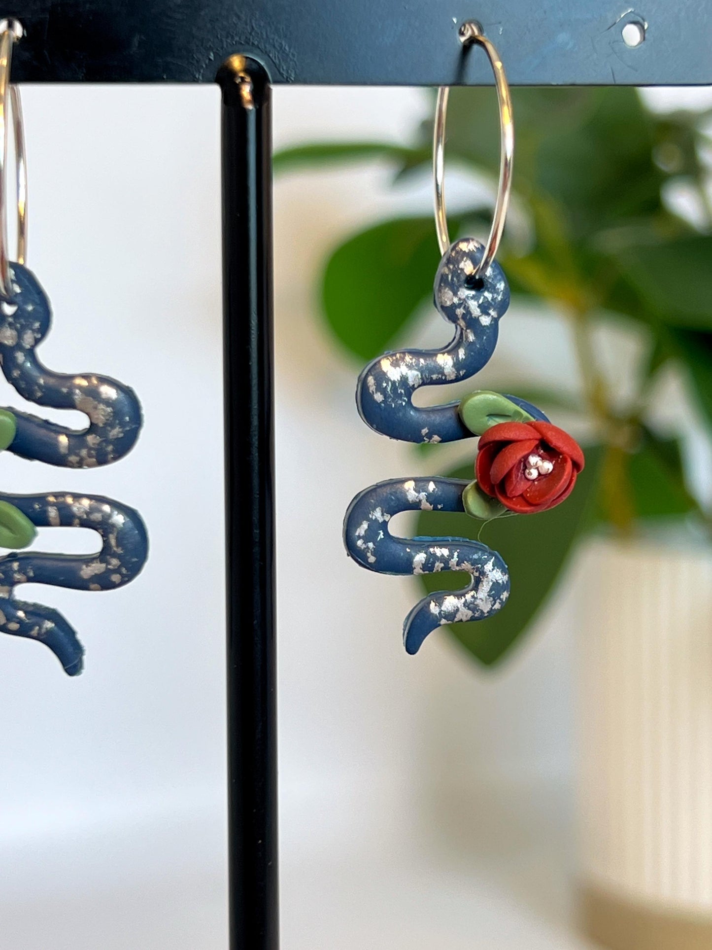 Floral Snake Dangles
