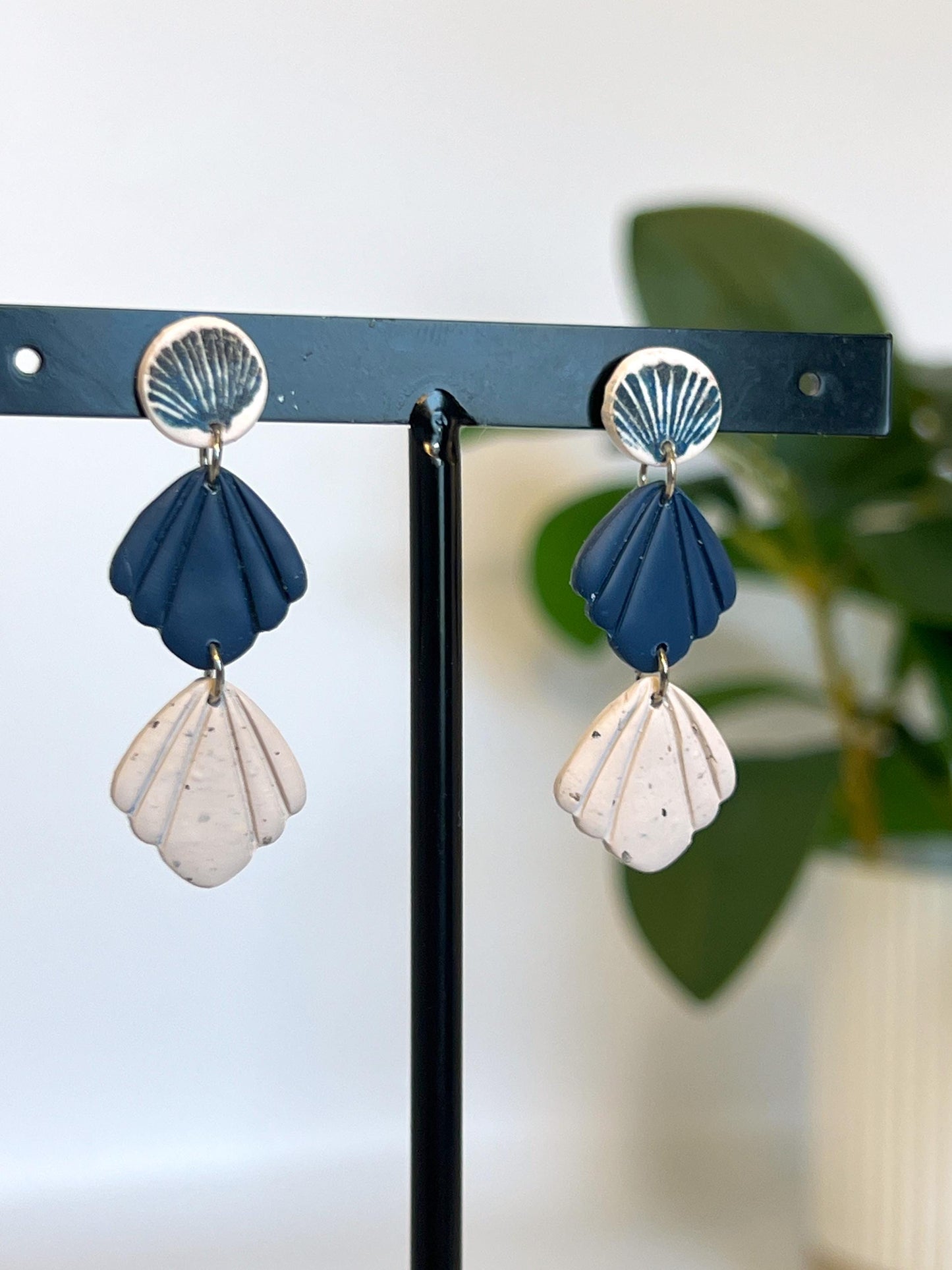 Navy Triple Shell Ocean Drops