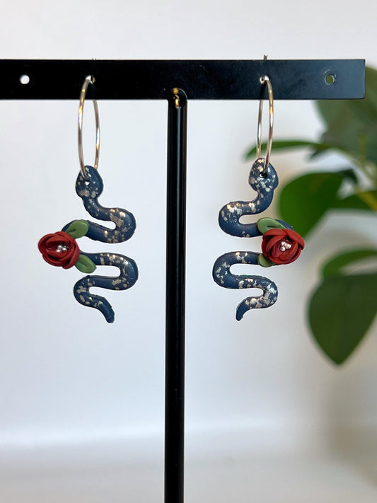 Floral Snake Dangles