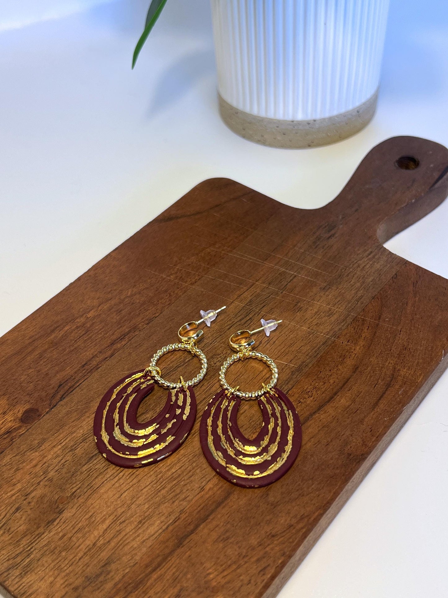 Ridge Dangle Earrings
