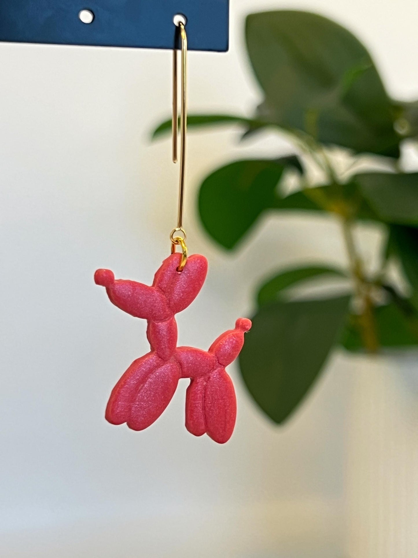 Balloon Dog Dangle Earrings