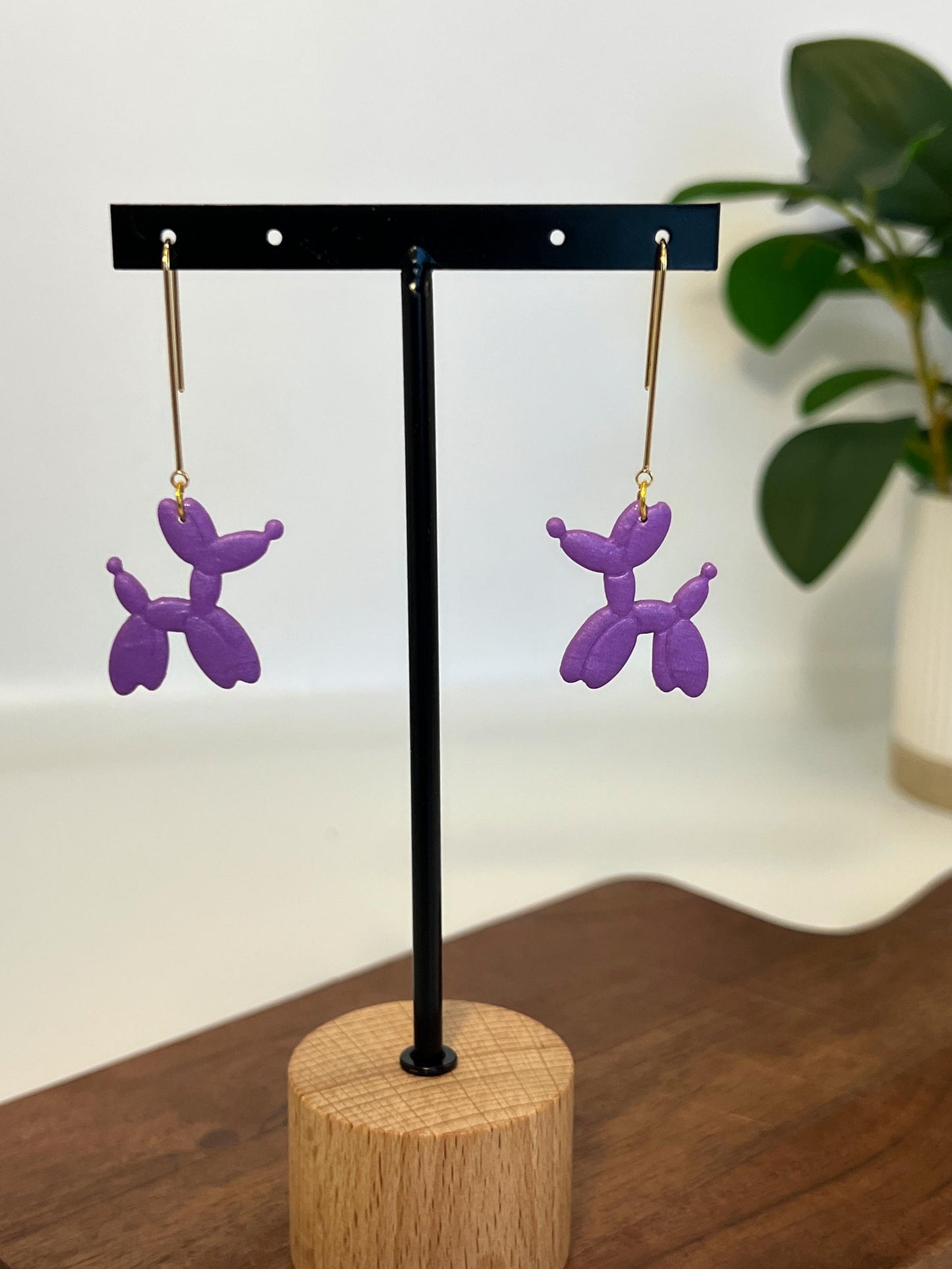 Balloon Dog Dangle Earrings