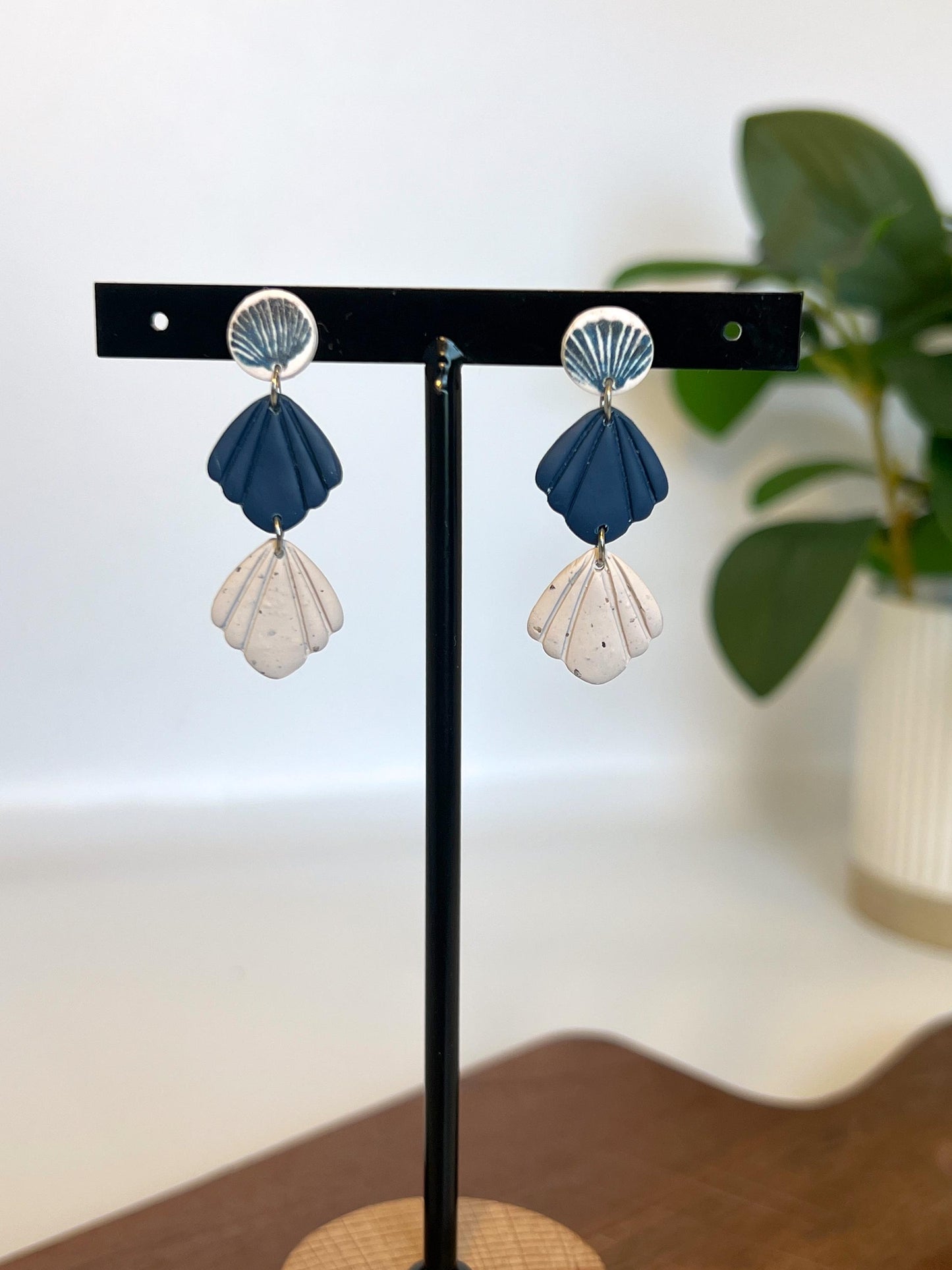 Navy Triple Shell Ocean Drops