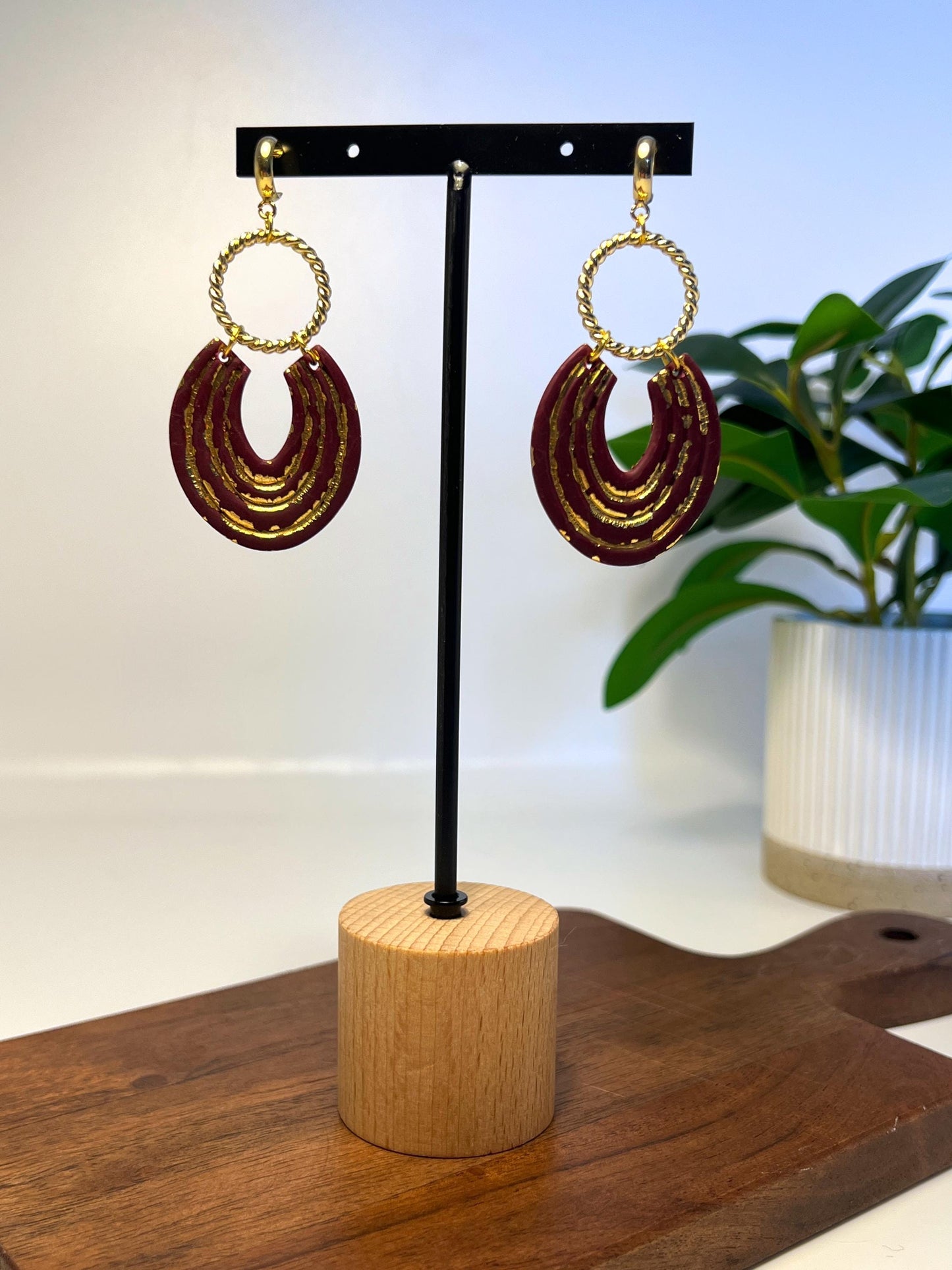 Ridge Dangle Earrings