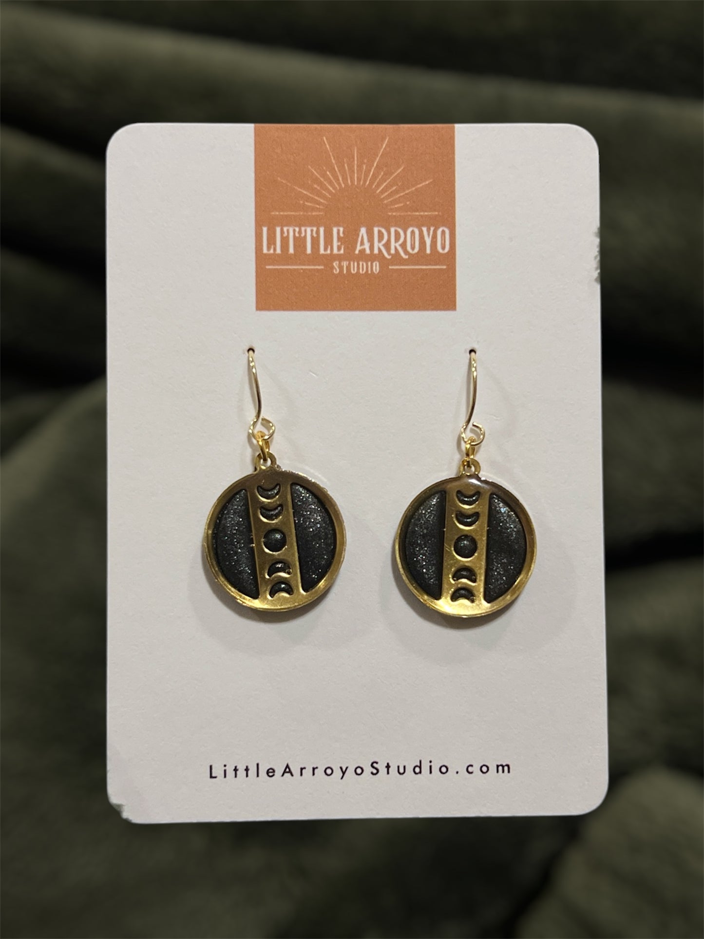 Midnight Moon Rise Dangles