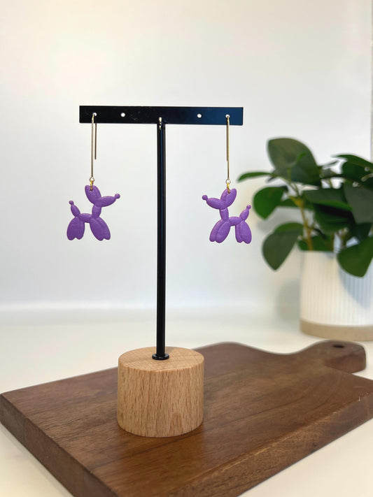 Balloon Dog Dangle Earrings
