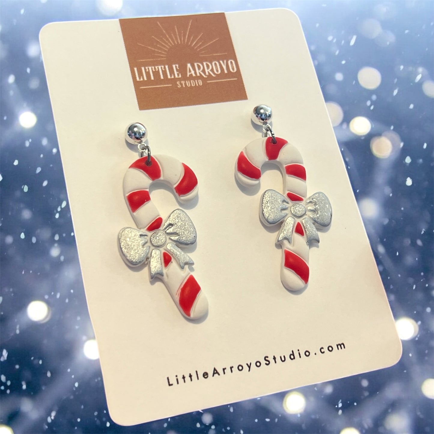 Candy Canes with Ribbon