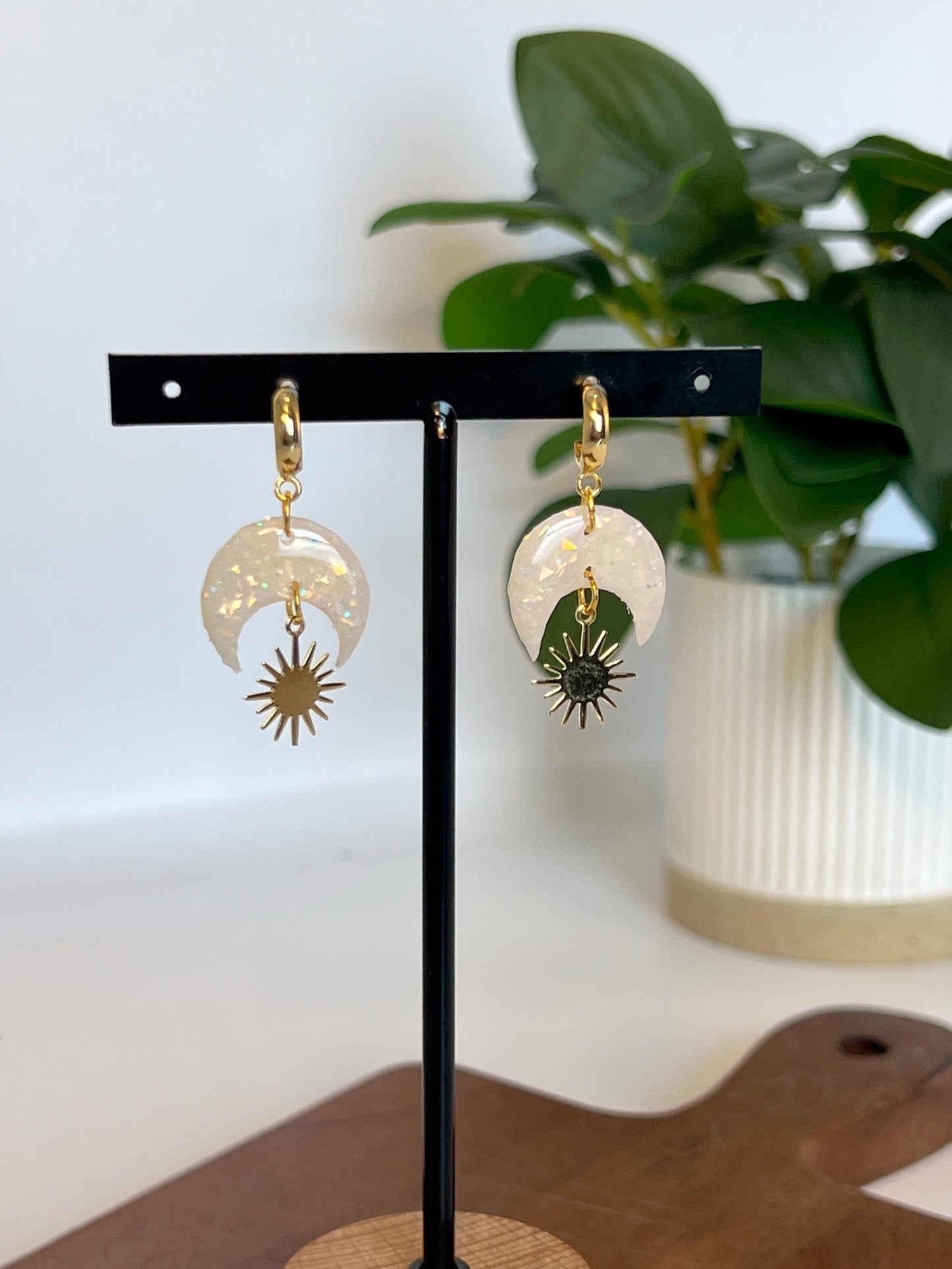 Celestial Moon & Sun Dangles