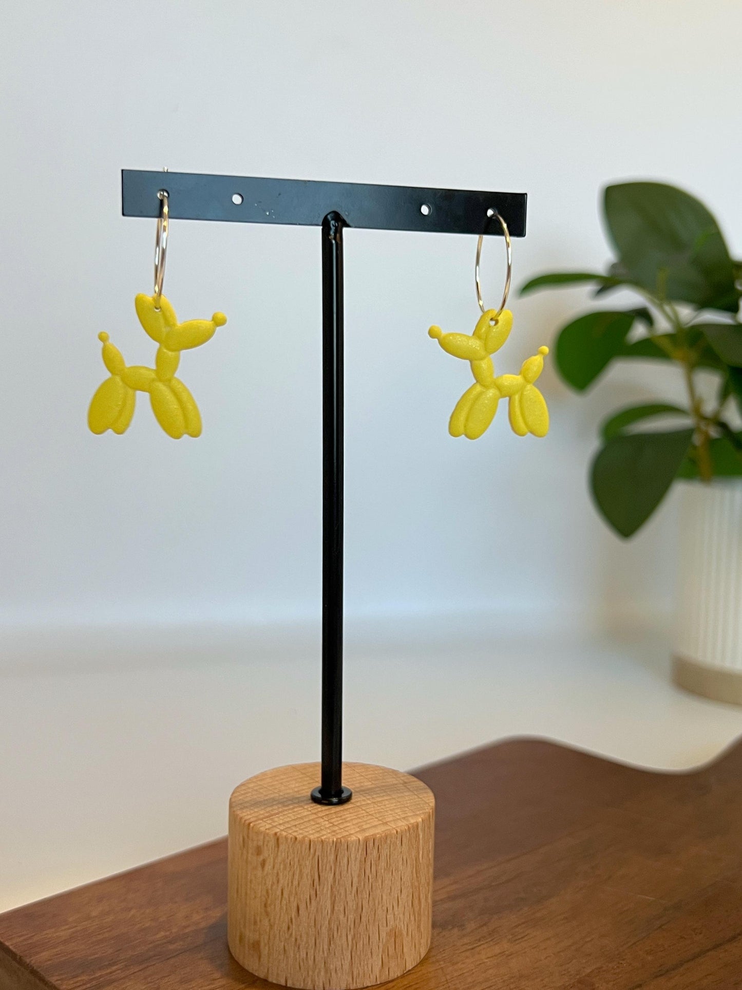 Balloon Dog Dangle Earrings