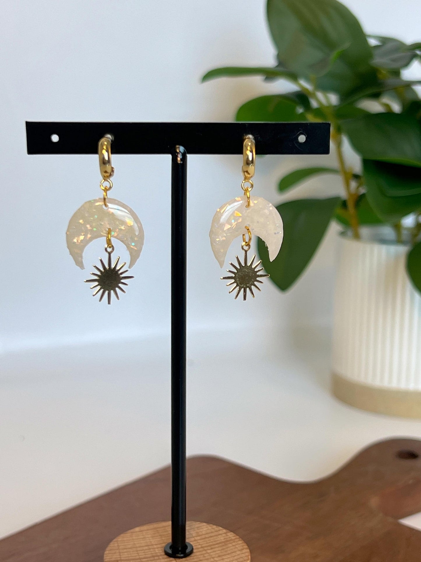 Celestial Moon & Sun Dangles