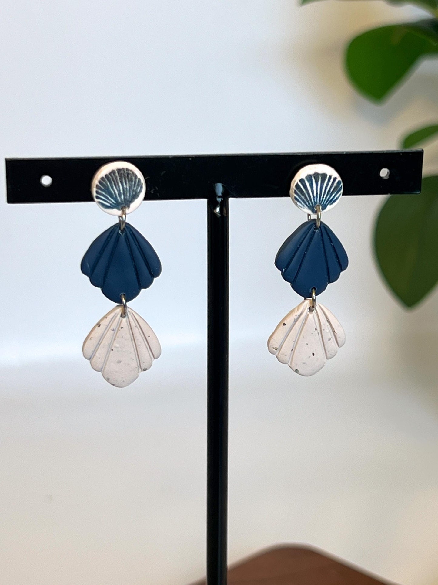 Navy Triple Shell Ocean Drops