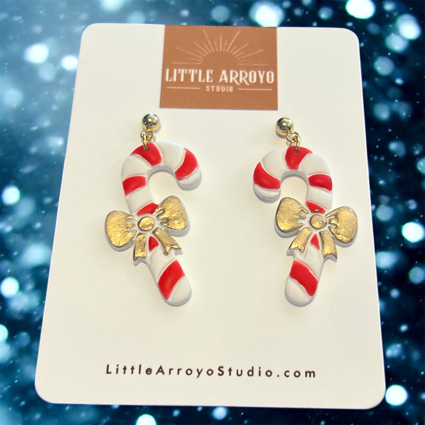 Candy Canes with Ribbon