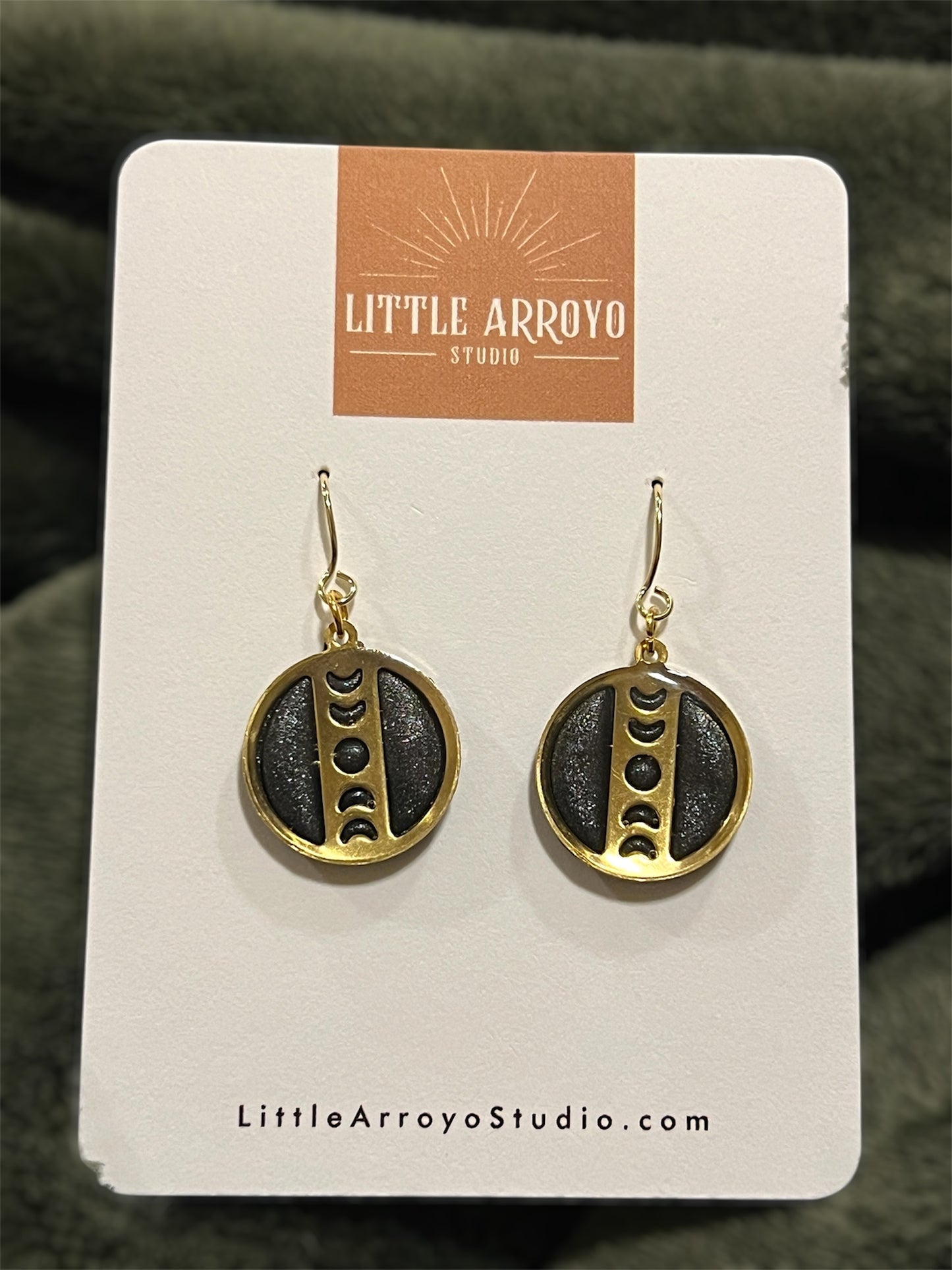 Midnight Moon Rise Dangles
