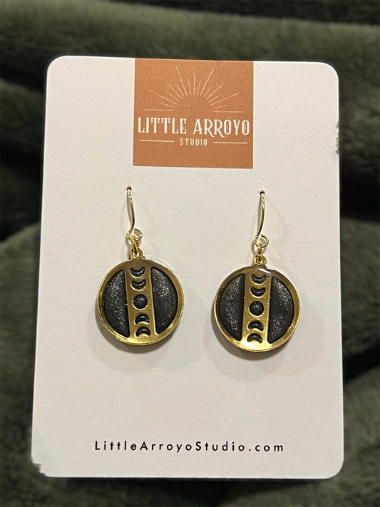 Midnight Moon Rise Dangles