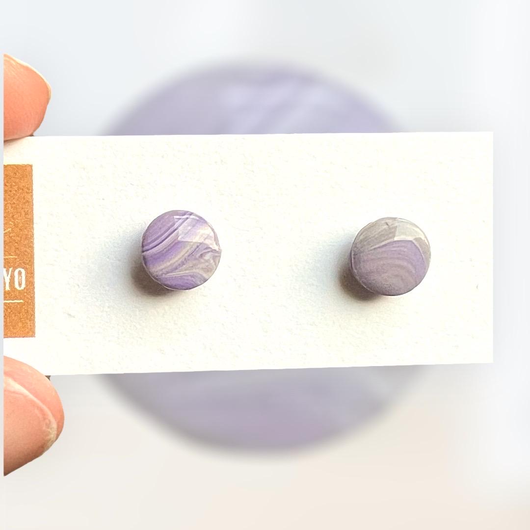 Amethyst Swirl Studs