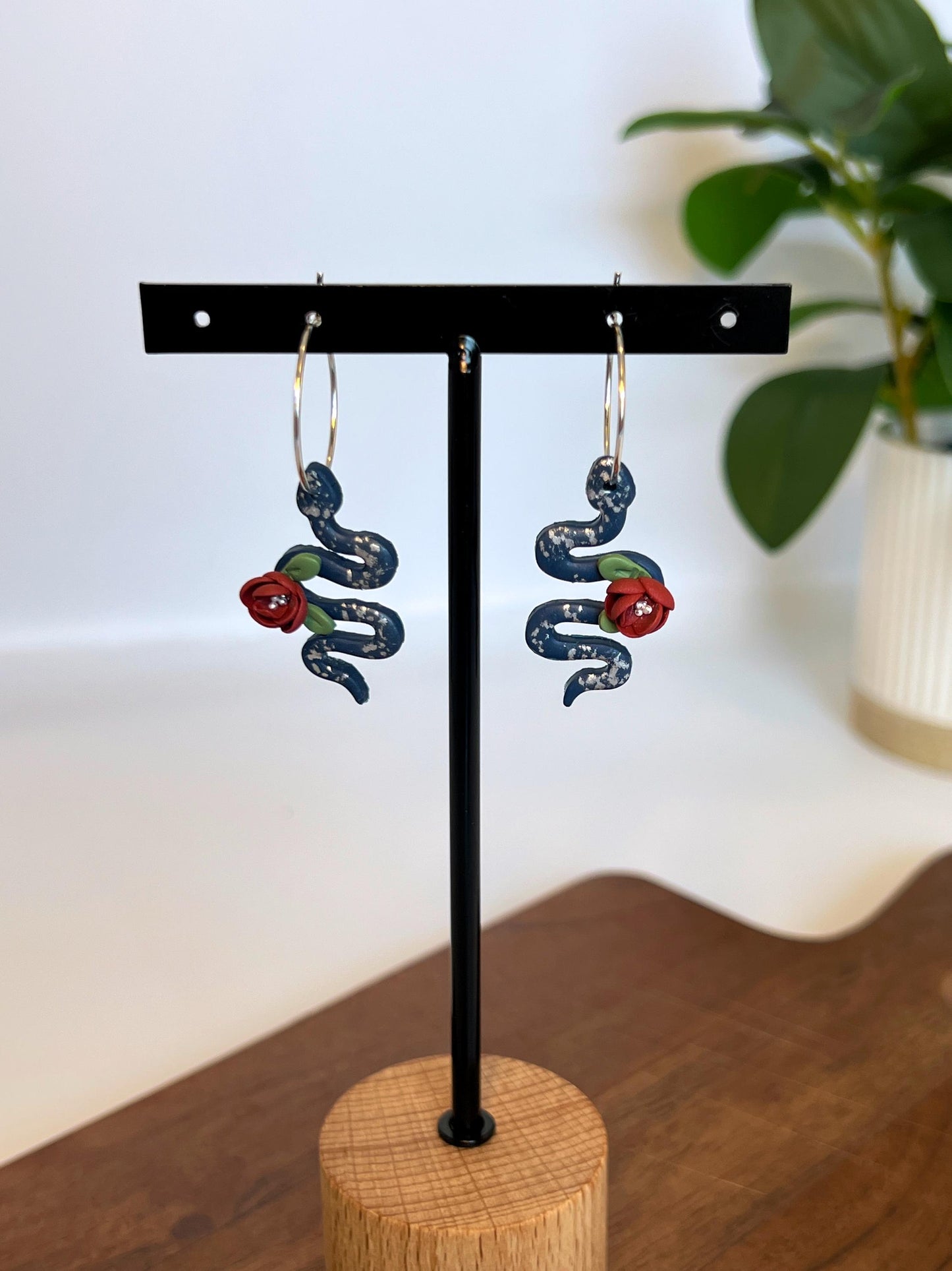 Floral Snake Dangles