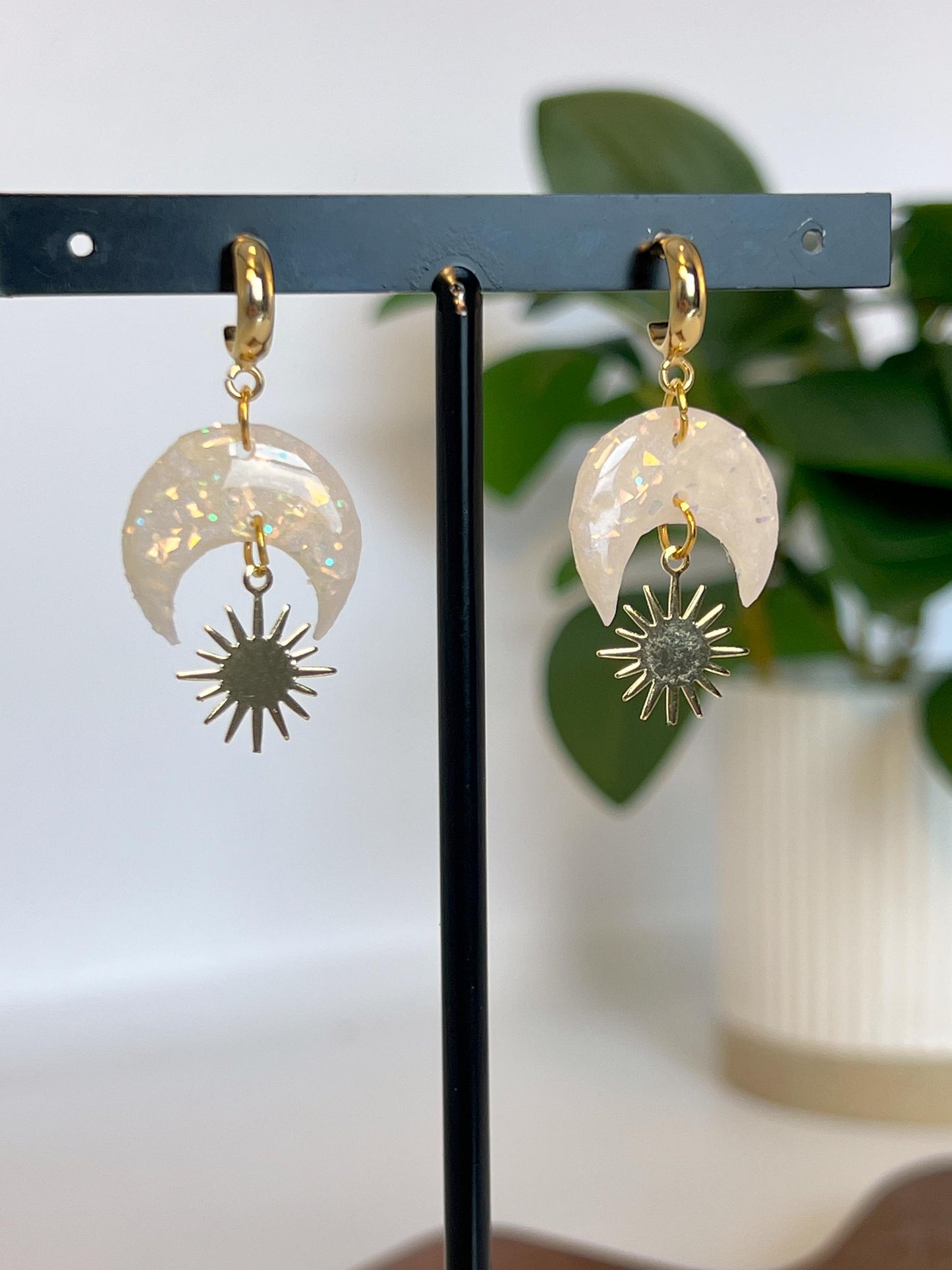 Celestial Moon & Sun Dangles