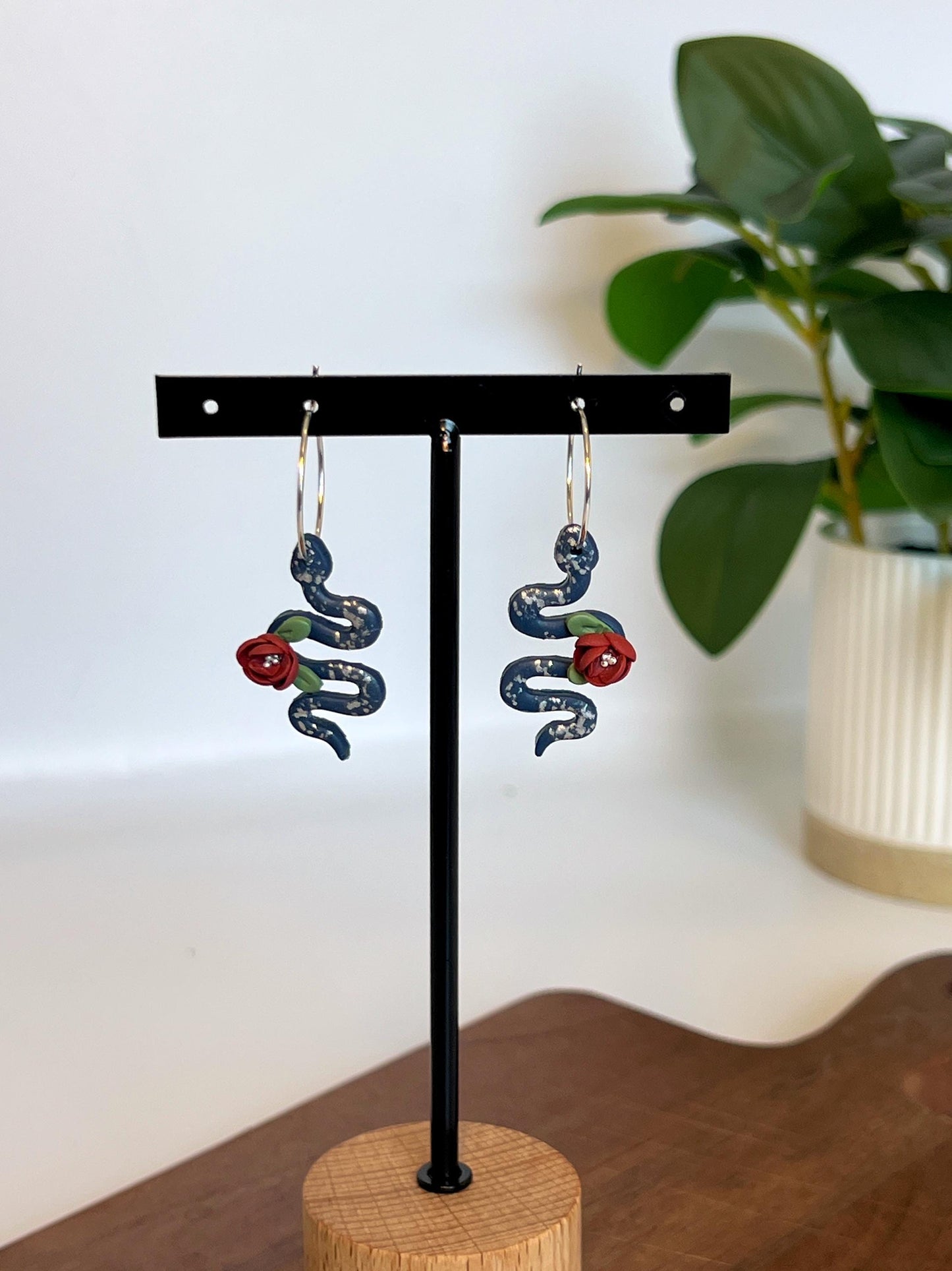 Floral Snake Dangles