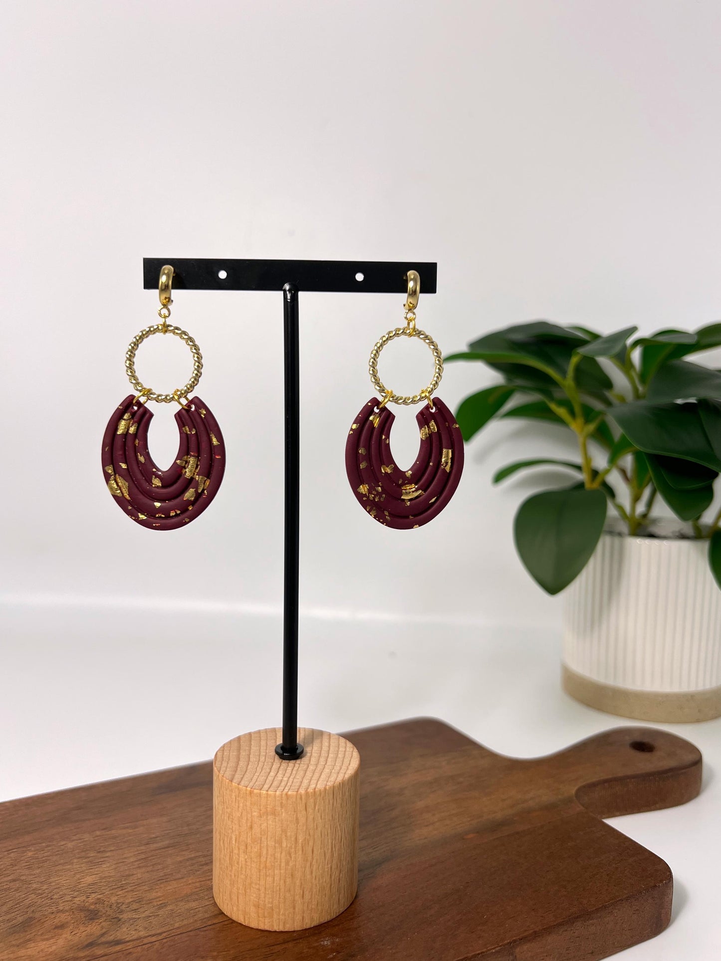 Ridge Dangle Earrings