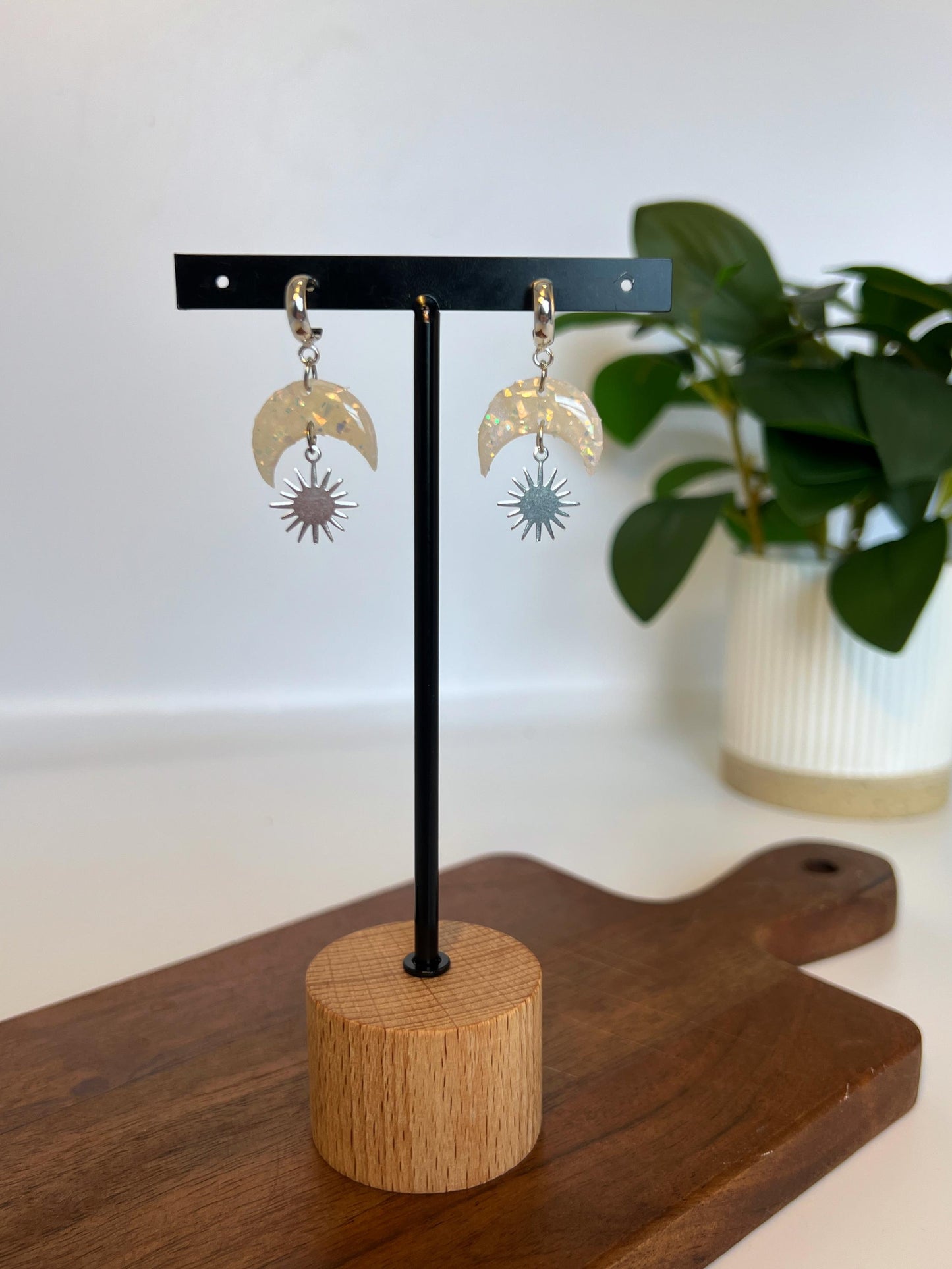 Celestial Moon & Sun Dangles