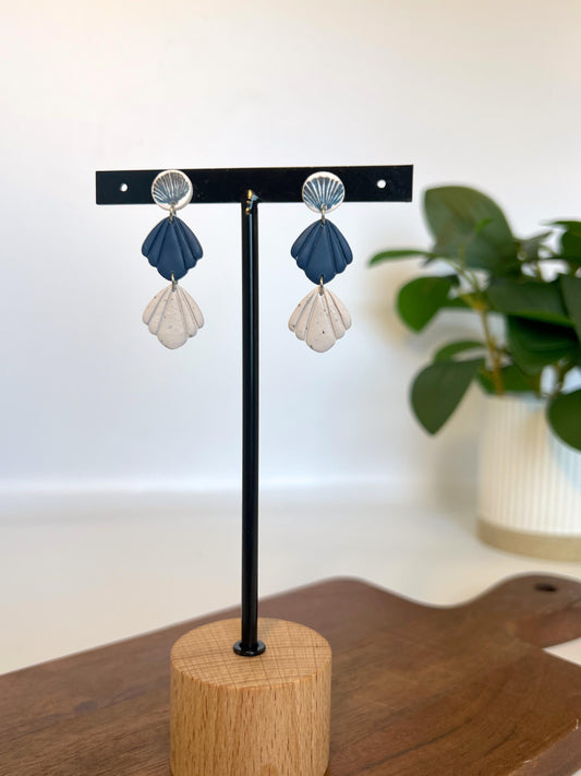 Navy Triple Shell Ocean Drops