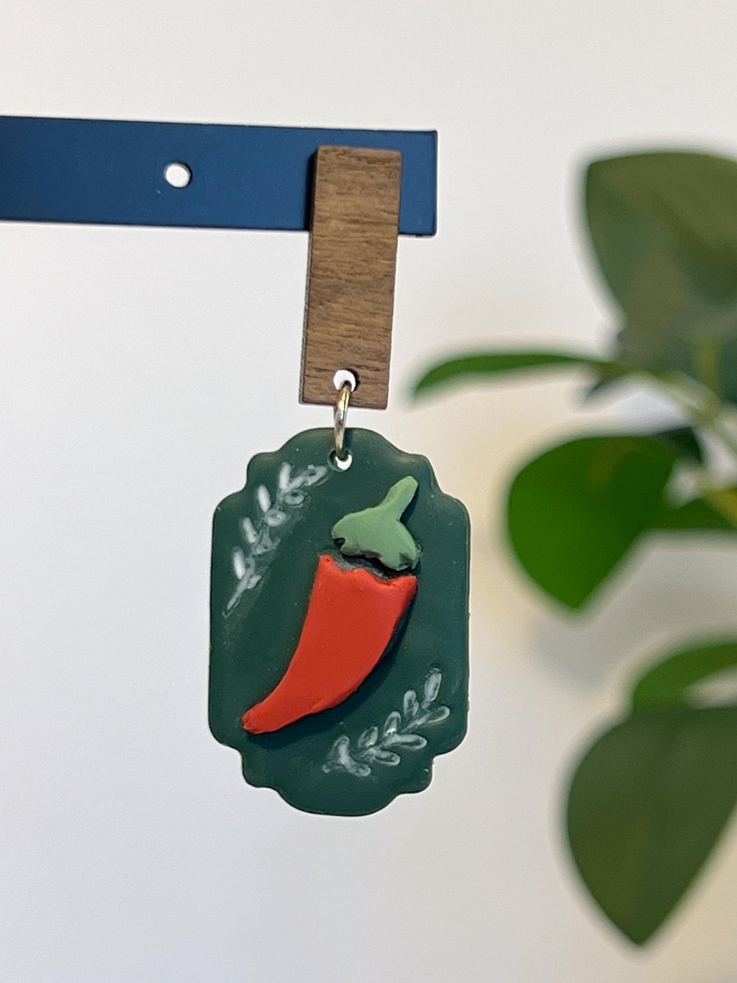 Chile Pepper Plaque Dangles
