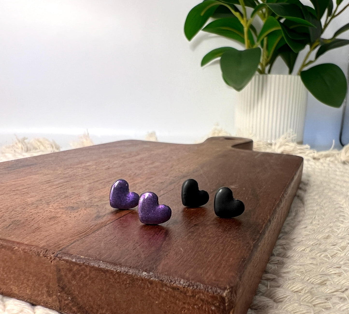 Moody Heart Mini Studs